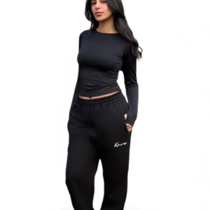 Unisex Black Winter Sweat Pants